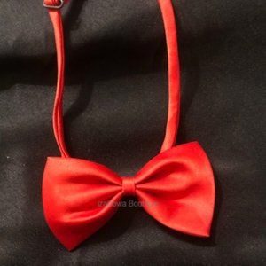 Red Cotton Bow Tie  TY111   NWT Boutique